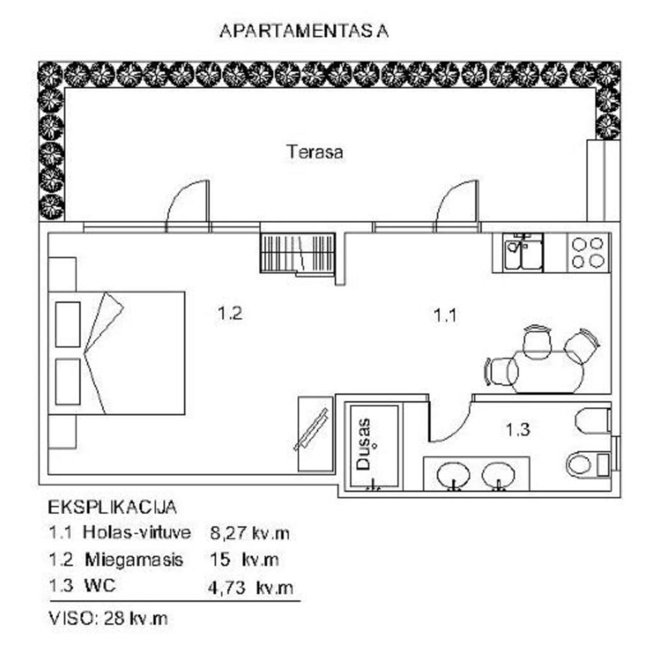 Hotel Palanga Pas Vidute Zewnętrze zdjęcie